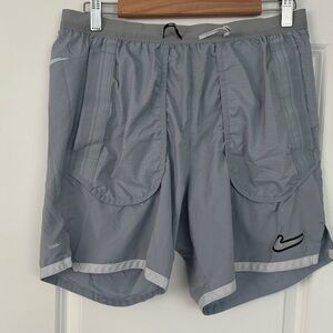 Nike Light Gray Running Shorts
